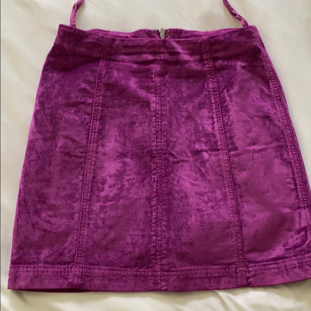 Free People Modern Femme purple mini skirt